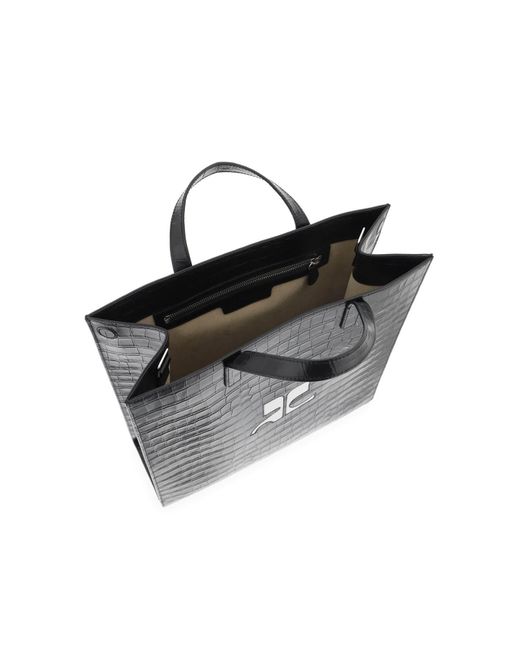 Courreges Black Courreves Heritage Tote Tasche