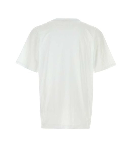 Dries Van Noten White Cotton Heer T-Shirt for men