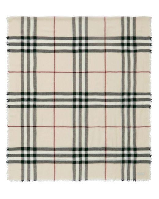 Burberry Multicolor Check Motif Scarf