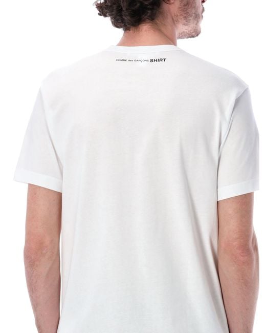 Comme des Garçons White Logo Tee