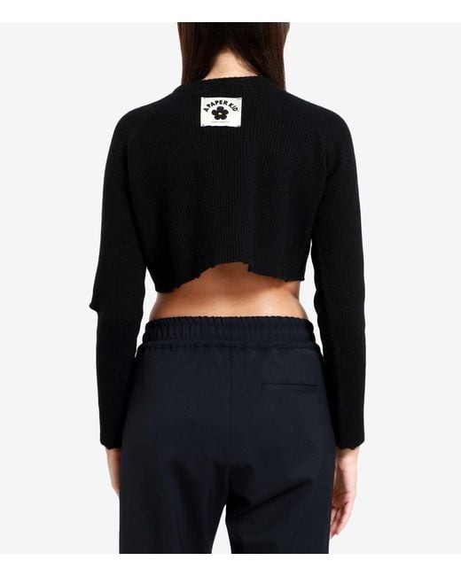A PAPER KID Black Sweaters