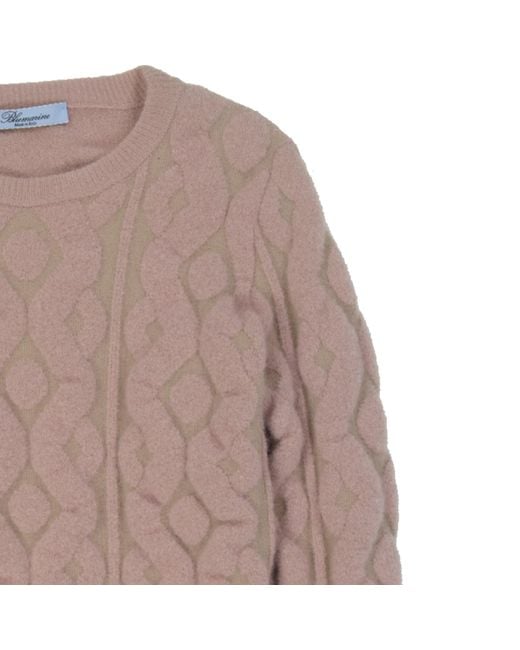 Blumarine Brown Wool Blend Sweater