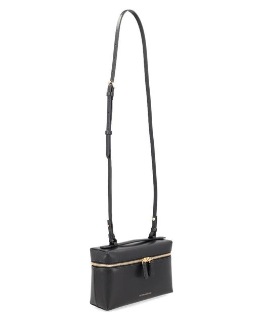 Victoria Beckham Black 'Vanity' Crossbody Bag With Adjustable Strap And Logo Lettering On The Front