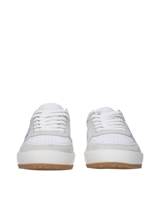 Philippe Model White Sneakers Nice Leather/Leopard