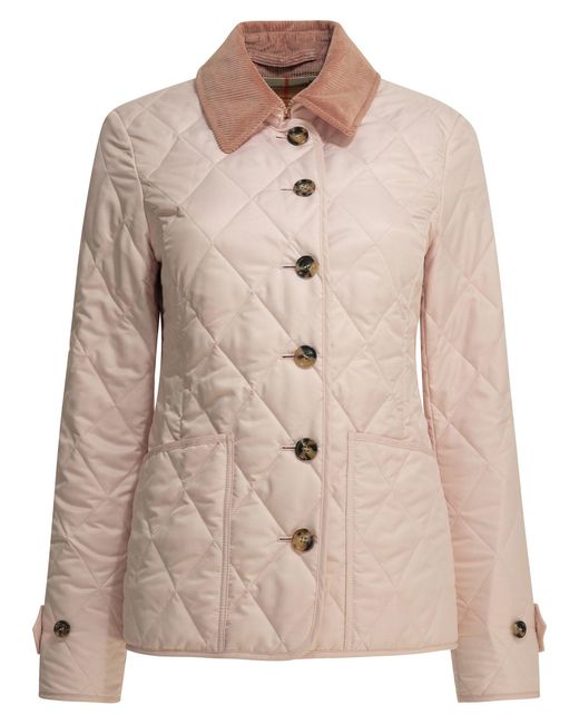 Burberry Gewatteerd Jack in het Natural