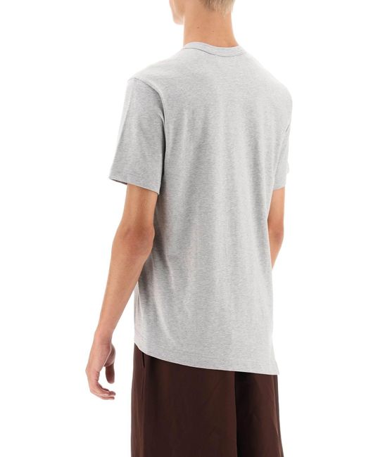 Camiseta de comme des garcons x lacoste camiseta asimétrica Comme des Garçons de hombre de color Gray