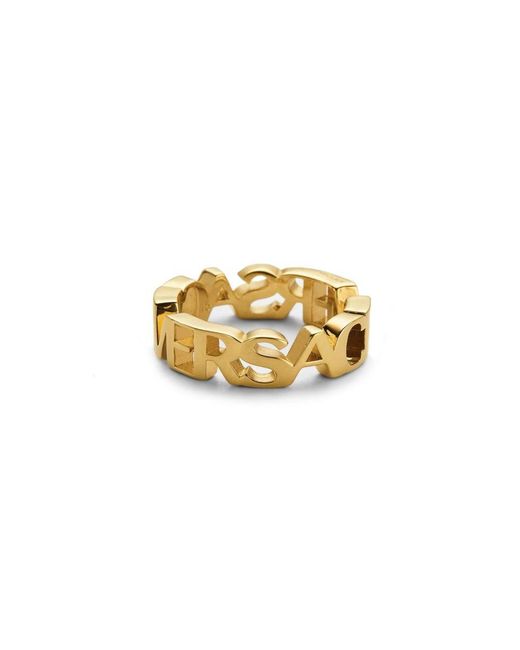Versace Metallic Ring for men