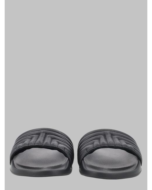 Tom Ford Gray Leather Slip-On Sandals For for men