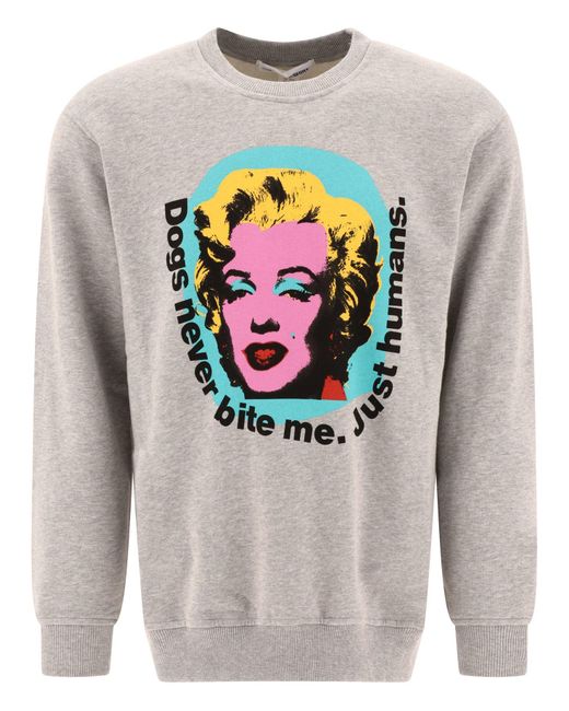 Comme des Garçons "marilyn By Andy Warhol" Sweatshirt in het Gray voor heren