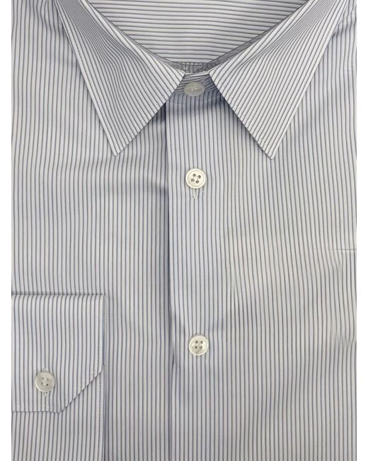 Saint Laurent Gray Cotton Shirt for men