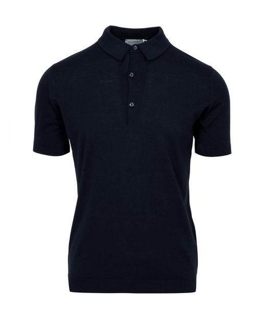 John Smedley Blue T Shirts And Polos