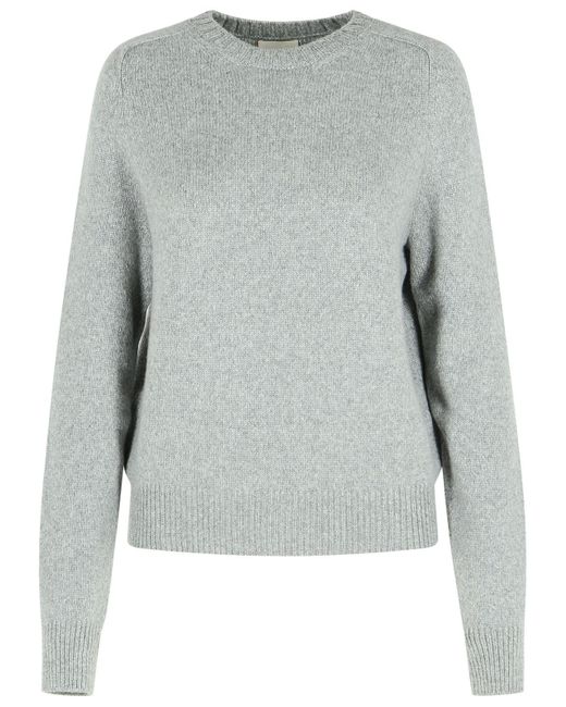 Khaite Gray 'Nera' grauer Kaschmirpullover