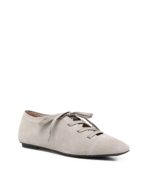 Emporio Armani White Laced Ballets