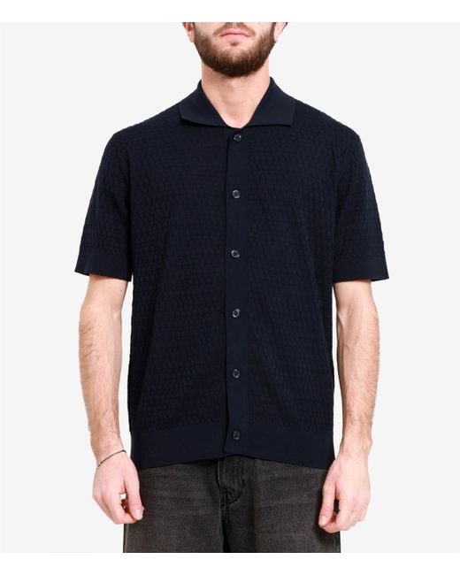 Paolo Pecora Blue Shirts for men