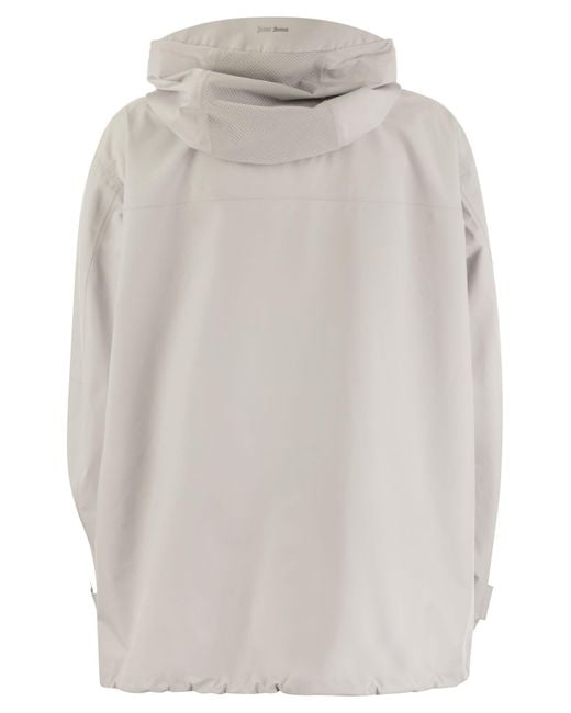 Herno Gray Laminar Parka With Hood