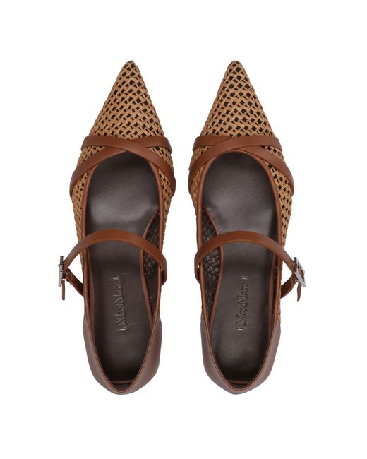 Max Mara Brown Flat Shoes