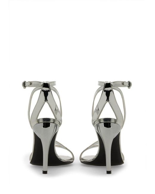 McQueen White Sandal "Armadillo"