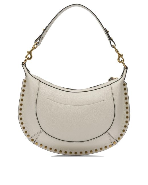 Isabel Marant Gray Naoko Shoulder Bags White