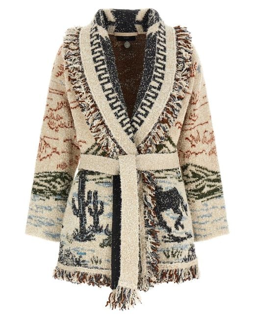 Alanui White 'Icon' Cardigan