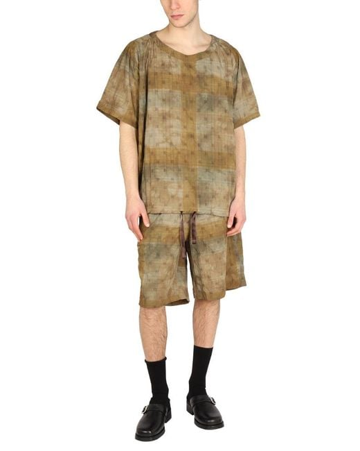 Needles Brown Boxy Fit T Shirt