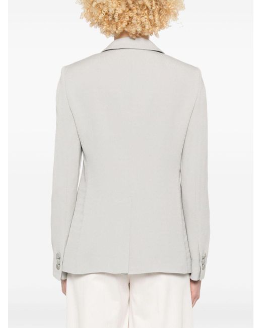 Emporio Armani White Single Breasted Blazerjacke