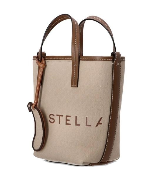 Stella McCartney Natural Stella Mc Cartney Bucket Bag Eco Canvas