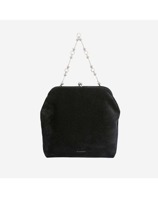 Jil Sander Black Kleiner Goji -weicher Tasche