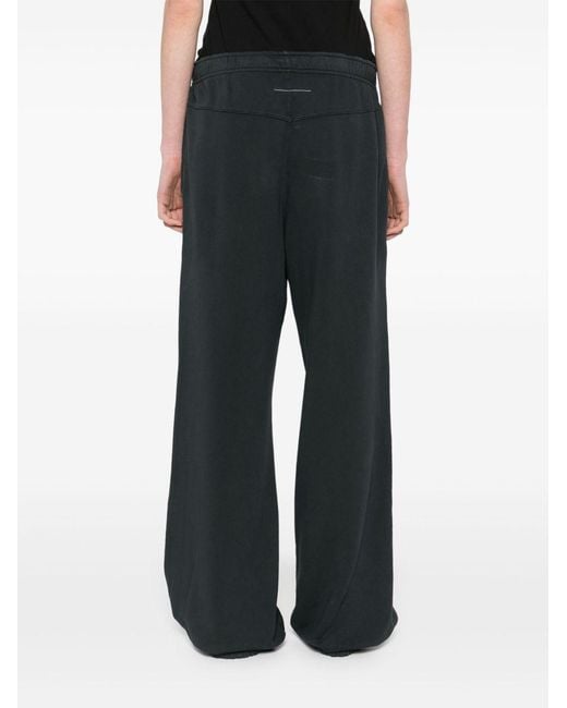 MM6 by Maison Margiela Gray Logo Cotton Sweatpants