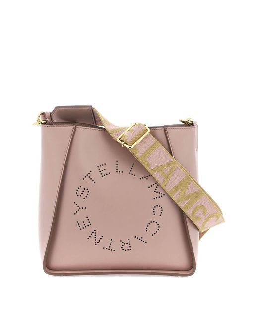 Stella McCartney Pink Stella Mc Cartney Crossbody Bag mit perforiertem Stella -Logo