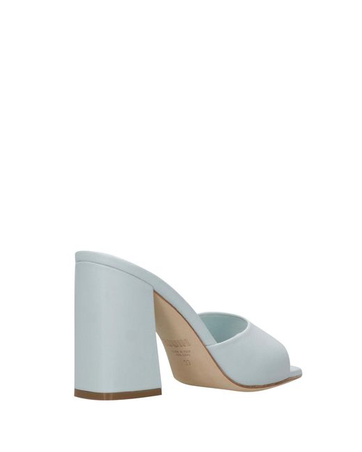 3Juin White Sandalen hellblau
