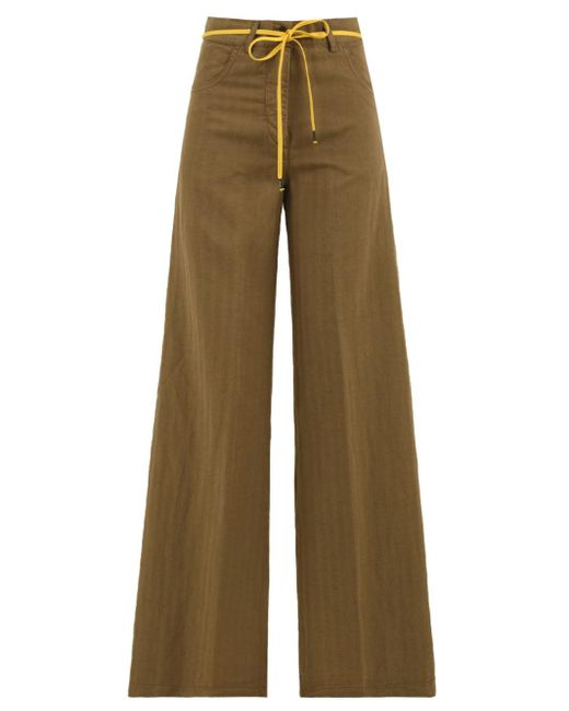 Aspesi Broek Bruin in het Natural