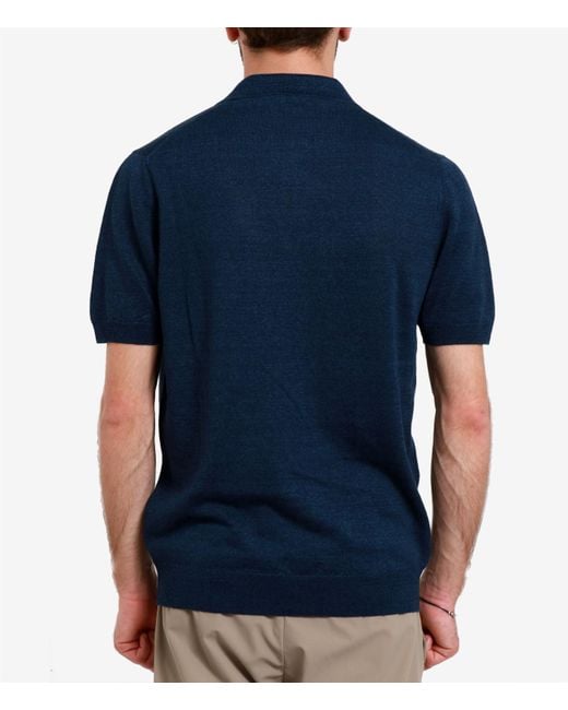 Tagliatore Blue T Shirts And Polos for men