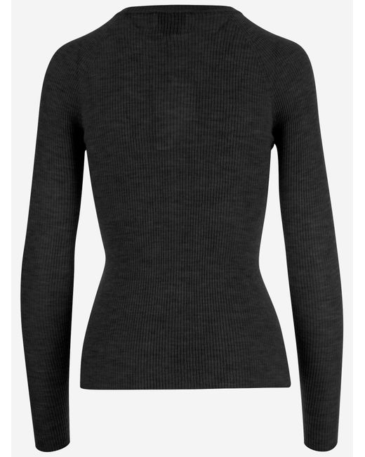Sa Su Phi Black Cashmere And Silk Knit