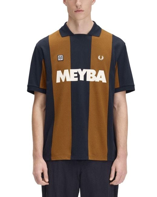 Fred Perry Black Polo "Meyba" Con Logo