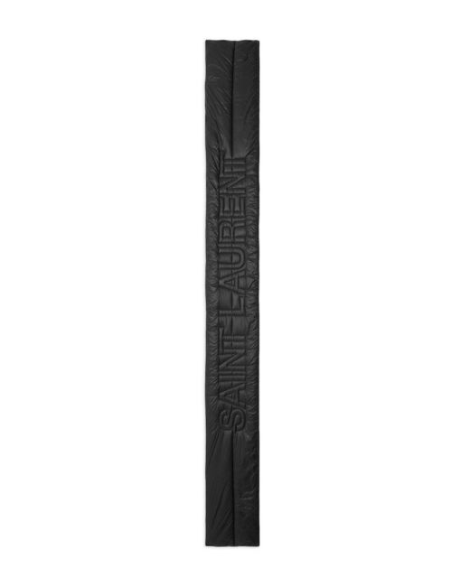 Saint Laurent Black Scarf With Logo