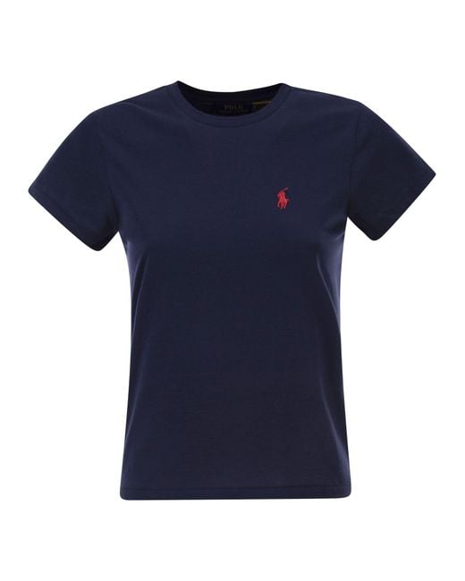 Polo Ralph Lauren Blue Classic Fit Crew Neck T Shirt