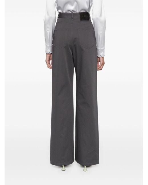 Loewe Blue High-Waisted Cotton Trousers