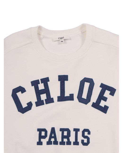 Chloé White Felpa