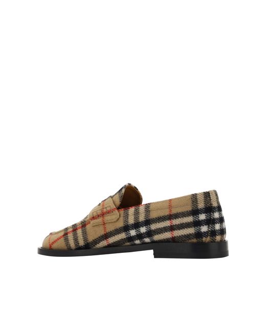 Burberry Brown Hackney Wool Loafers for men