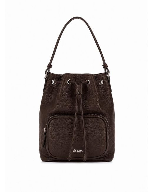 LA ROSE Black Borsa Sacchetto Grande Moro