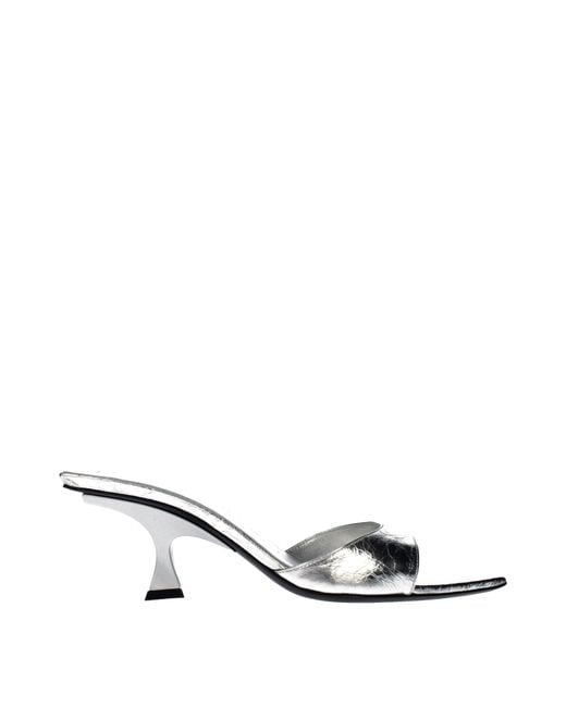 The Attico Metallic Leather Sandals