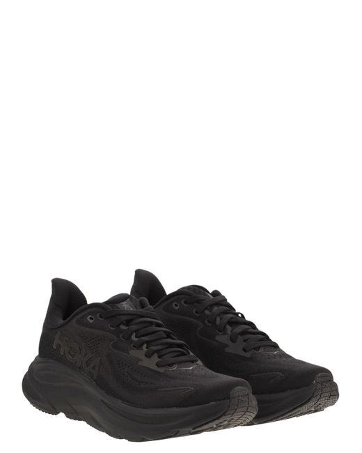 Hoka One One Black Clifton 10 Sneaker
