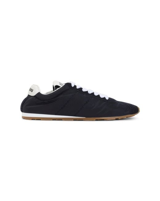 Miu Miu Blue Polyamide Sneakers