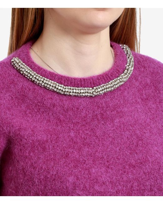 SIMONA CORSELLINI Sweaters Magenta in het Purple