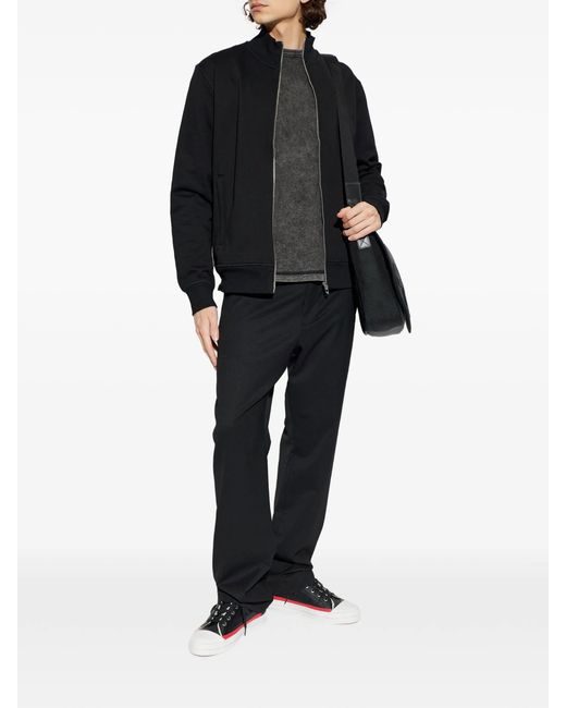 DIESEL Black Zip-Up Sweatshirt for men