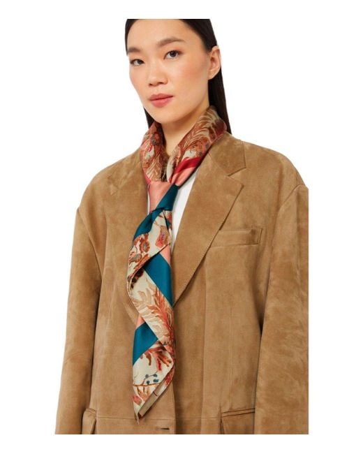Weekend by Maxmara Red Onesto Foulard Scarf