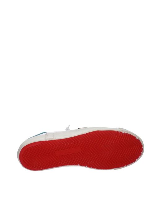Philippe Model Sneakers Prsx Herren Leder weiß/rot in White für Herren