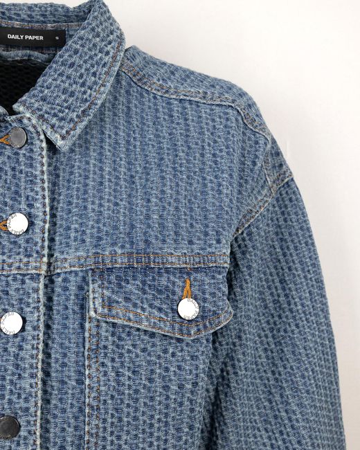 Daily Paper Blue Giubbino Light Relaxed Denim