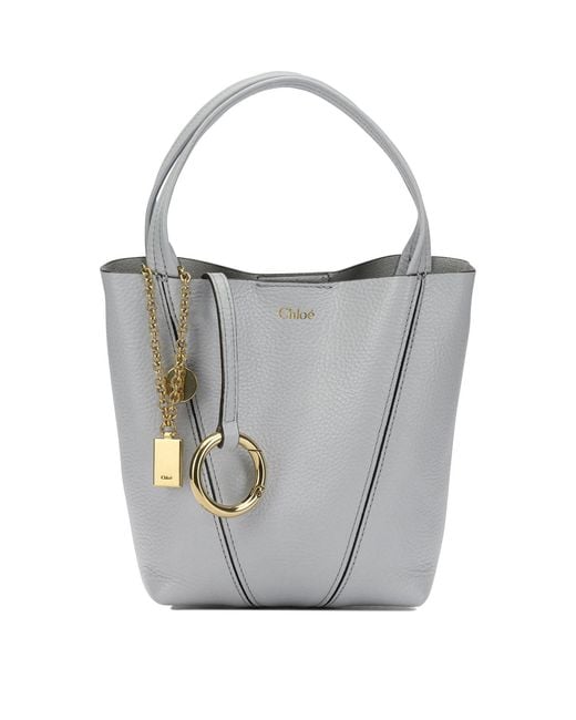 Chloé Gray "Spin" Small Handbag