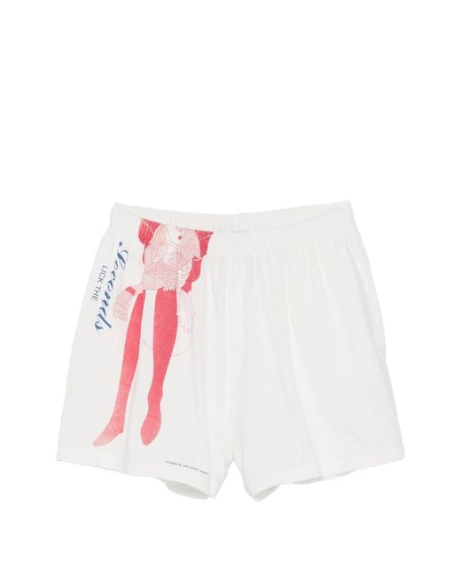Our Legacy White Gored Shorts